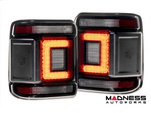 Jeep Wrangler JL LED Tail Lights - XB LED Series - Morimoto - Low Profile - Smoked